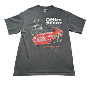 Vintage NASCAR Tony Stewart Office Depot Old Spice Shirt Adult L Double Side 09